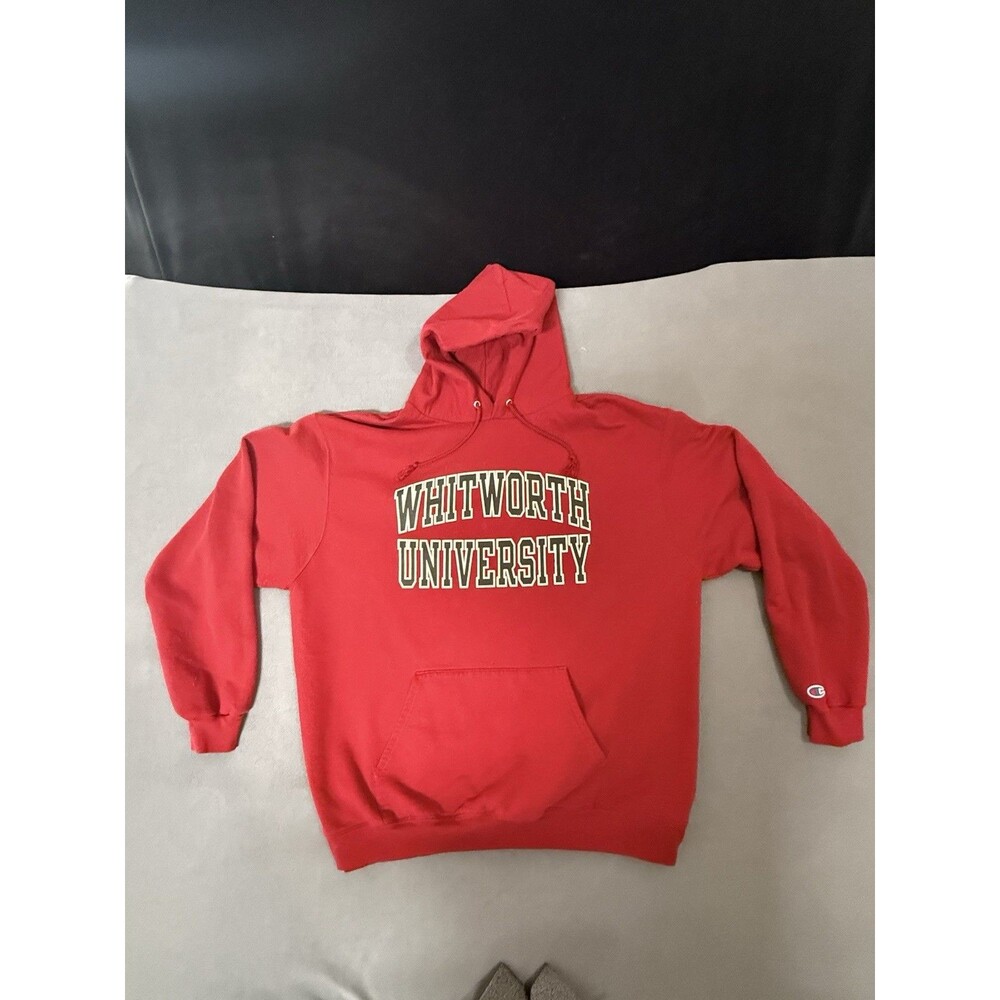 Red Whitworth College Champion Hoodie Men's Size 2XL